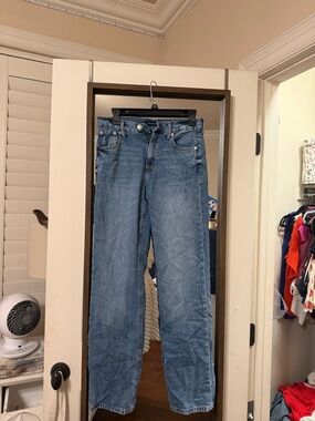 Aeropostale Blue Straight-Leg Jeans